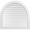 Ekena Millwork Round Top Surface Mount PVC Gable Vent: Non-Functional, w/ 3-1/2"W x 1"P Standard Frame, 42"W x 40"H GVPRT42X4001SN - alternate 1